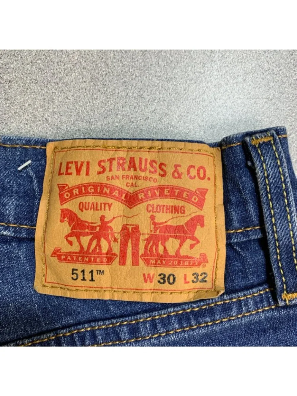 NWT Levi's 511 Slim Straight  Stretch Men's W30 L32 Blue Jeans Denim